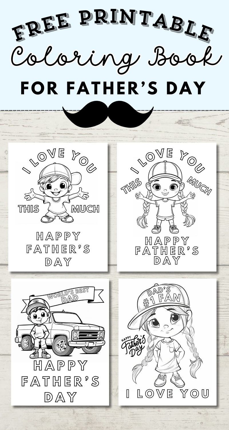 Father s Day Coloring Pages The Girl Creative