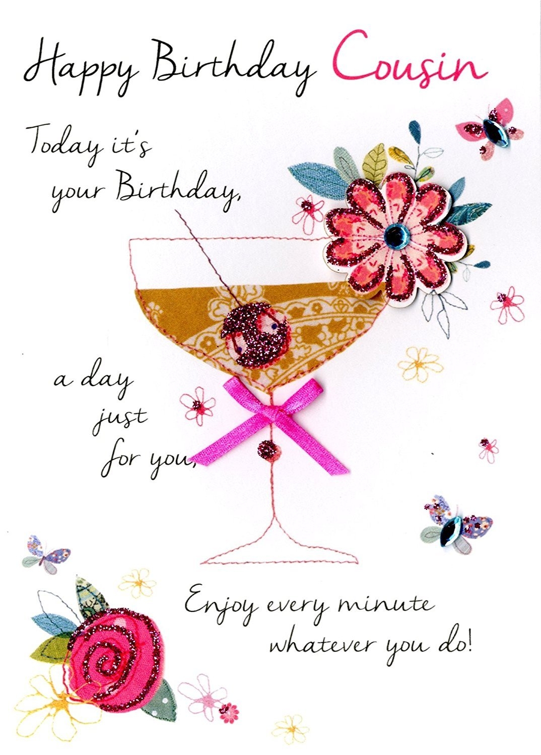 Female Cousin Happy Birthday Greeting Card Second Nature Just To Desertcart Seychelles