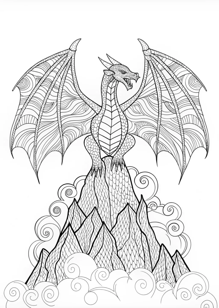 Coloring Pages Of Dragons