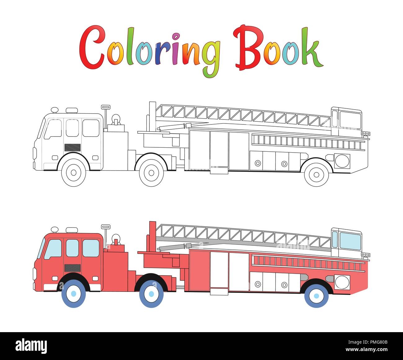 coloring pages of fire trucks
