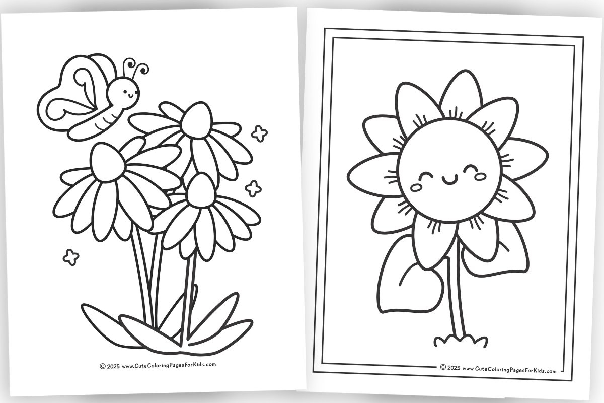 Free Flower Coloring Pages Printable
