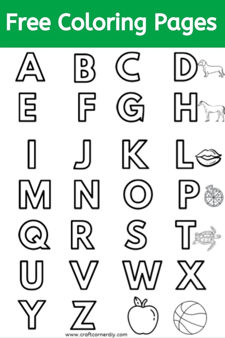 alphabet coloring worksheets for kindergarten