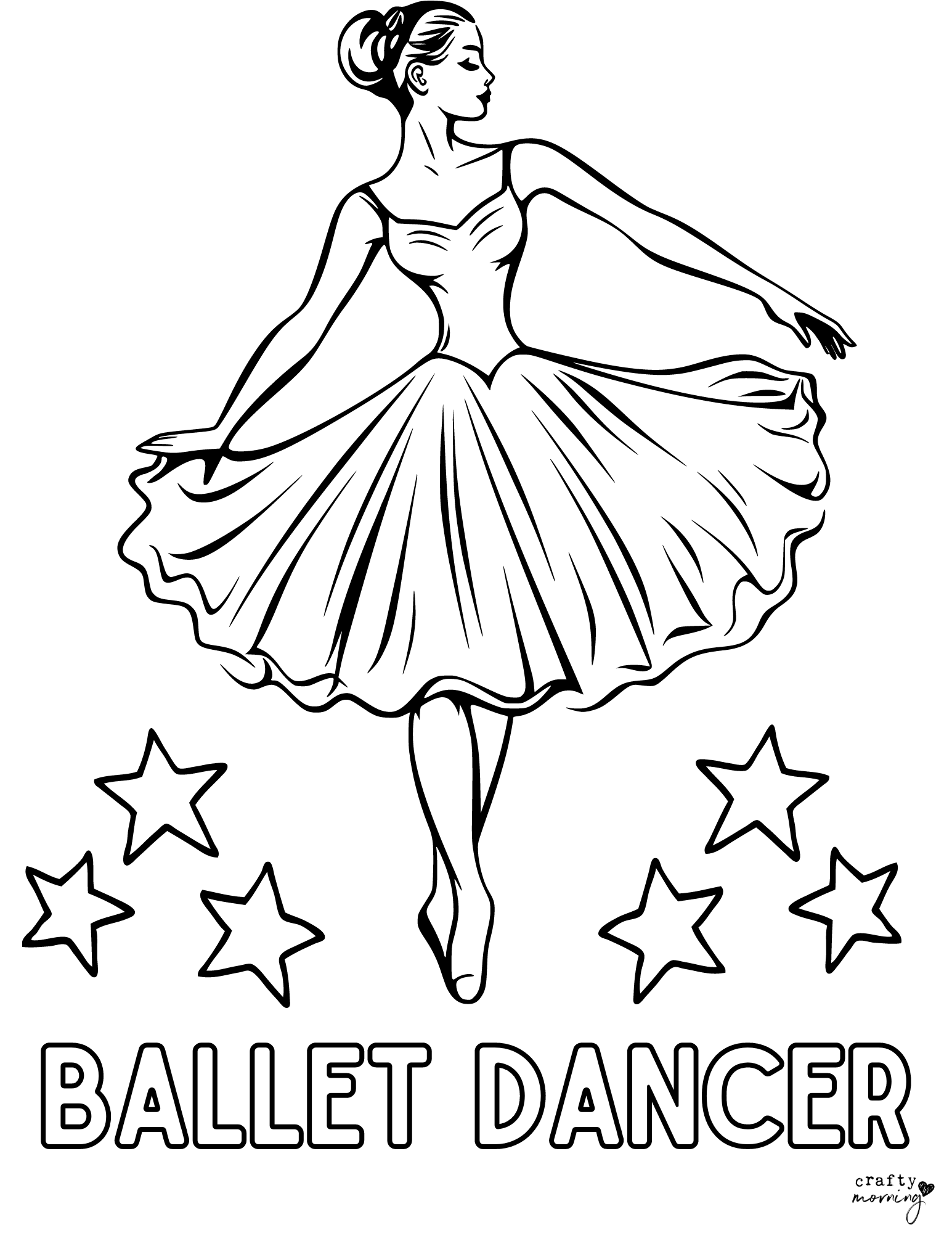 Coloring Pages Of Ballet Dancers