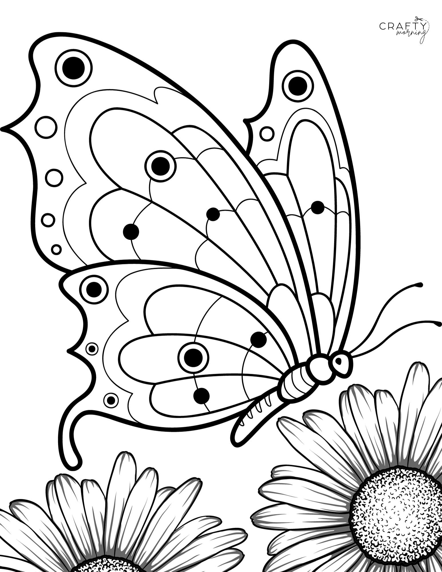 Coloring Picture Of A Butterfly