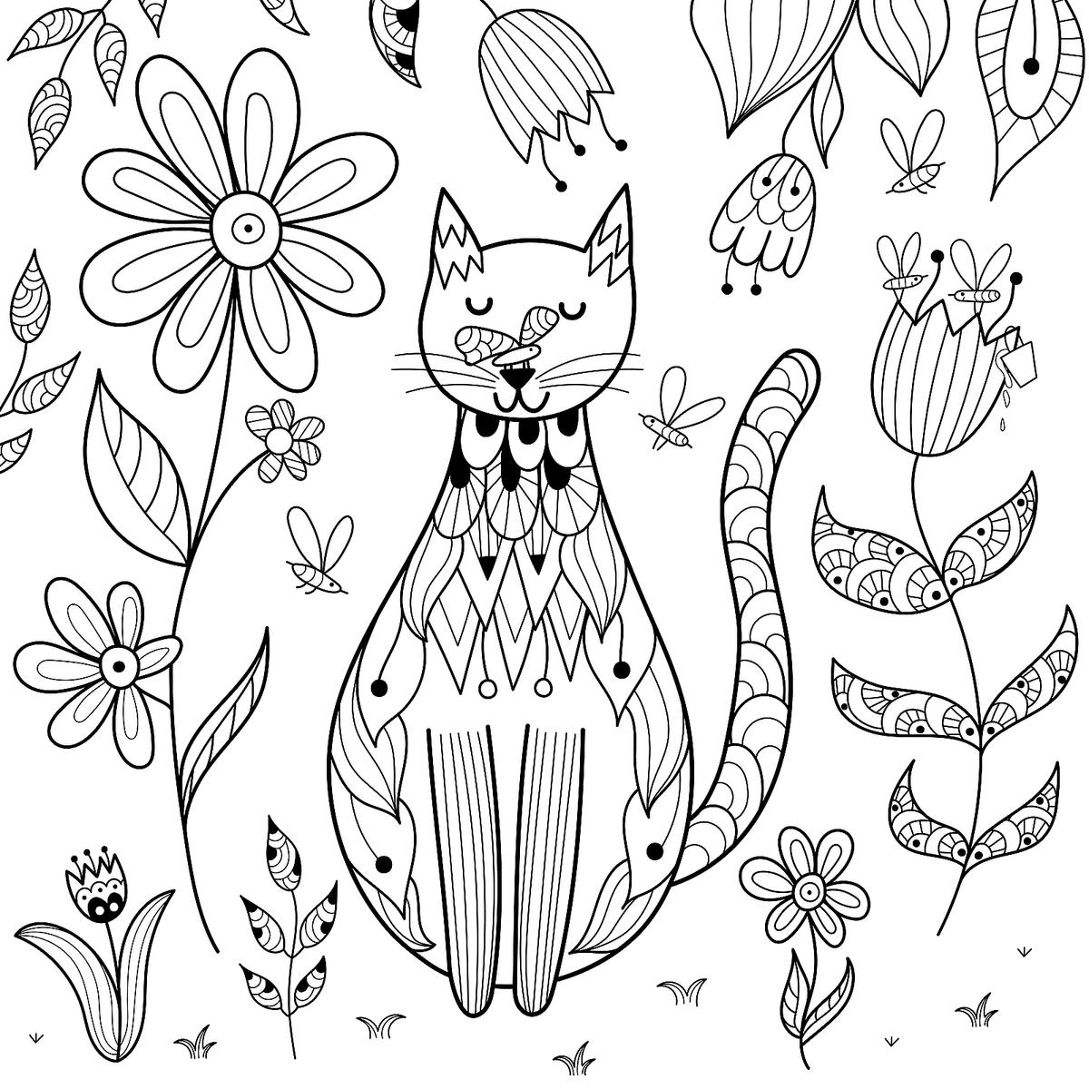 free cat coloring pages printable free cat coloring pages printable