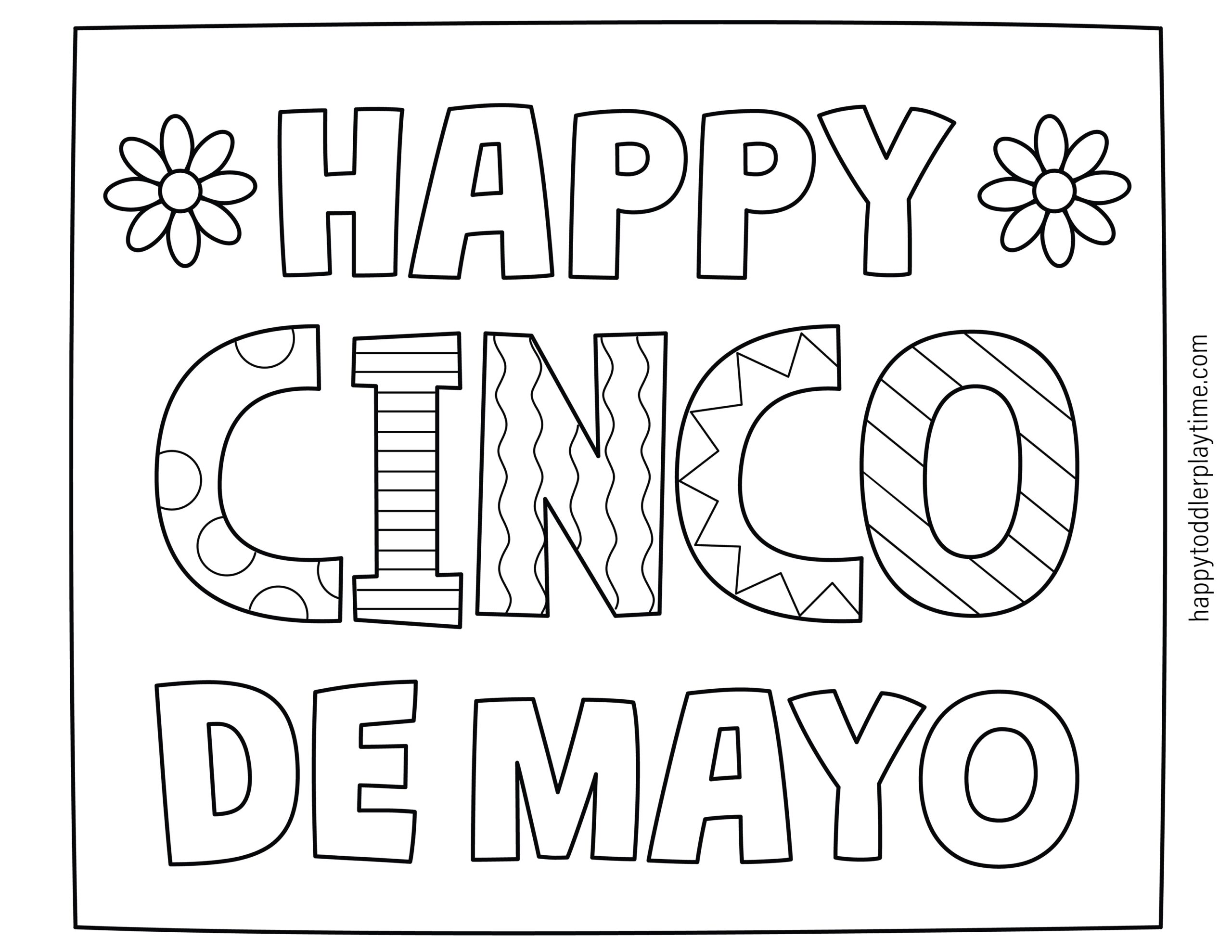 Free Cinco De Mayo Coloring Pages For Kids Happy Toddler Playtime