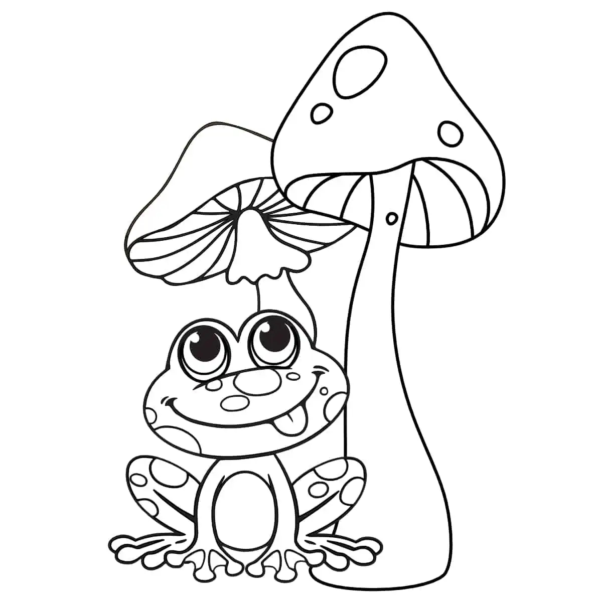 coloring pages of mushrooms