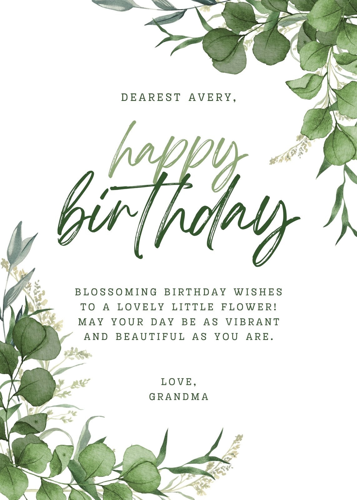 Free Custom Printable Birthday Card Templates Canva