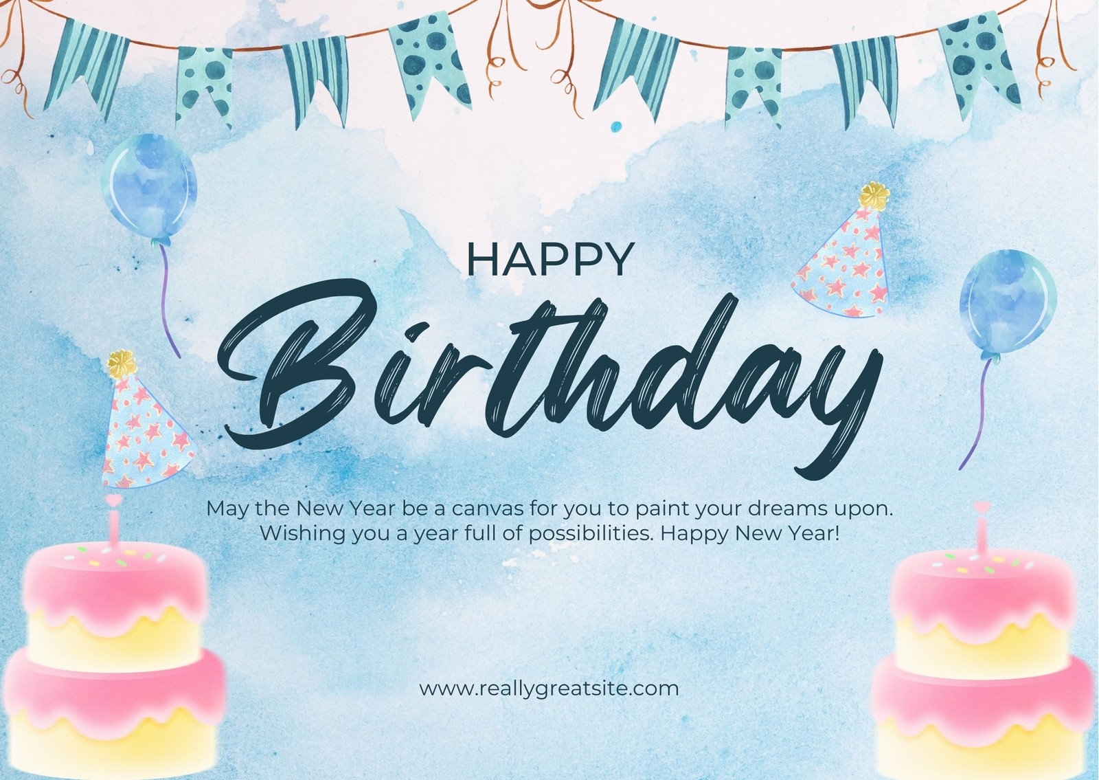 Free Custom Printable Birthday Card Templates Canva