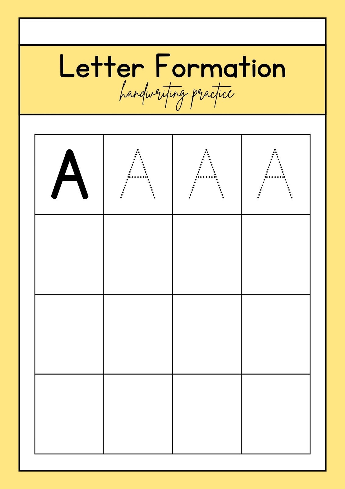 handwriting practice worksheet maker