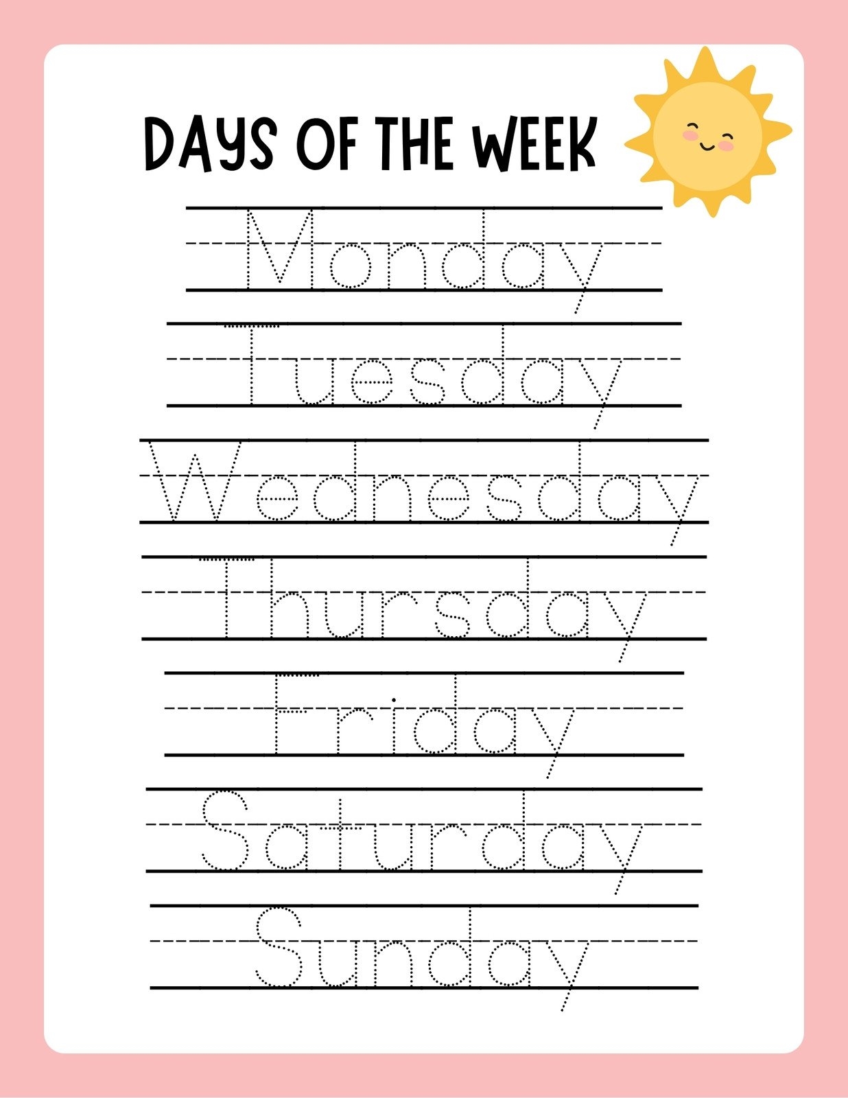 Create Your Own Tracing Worksheets