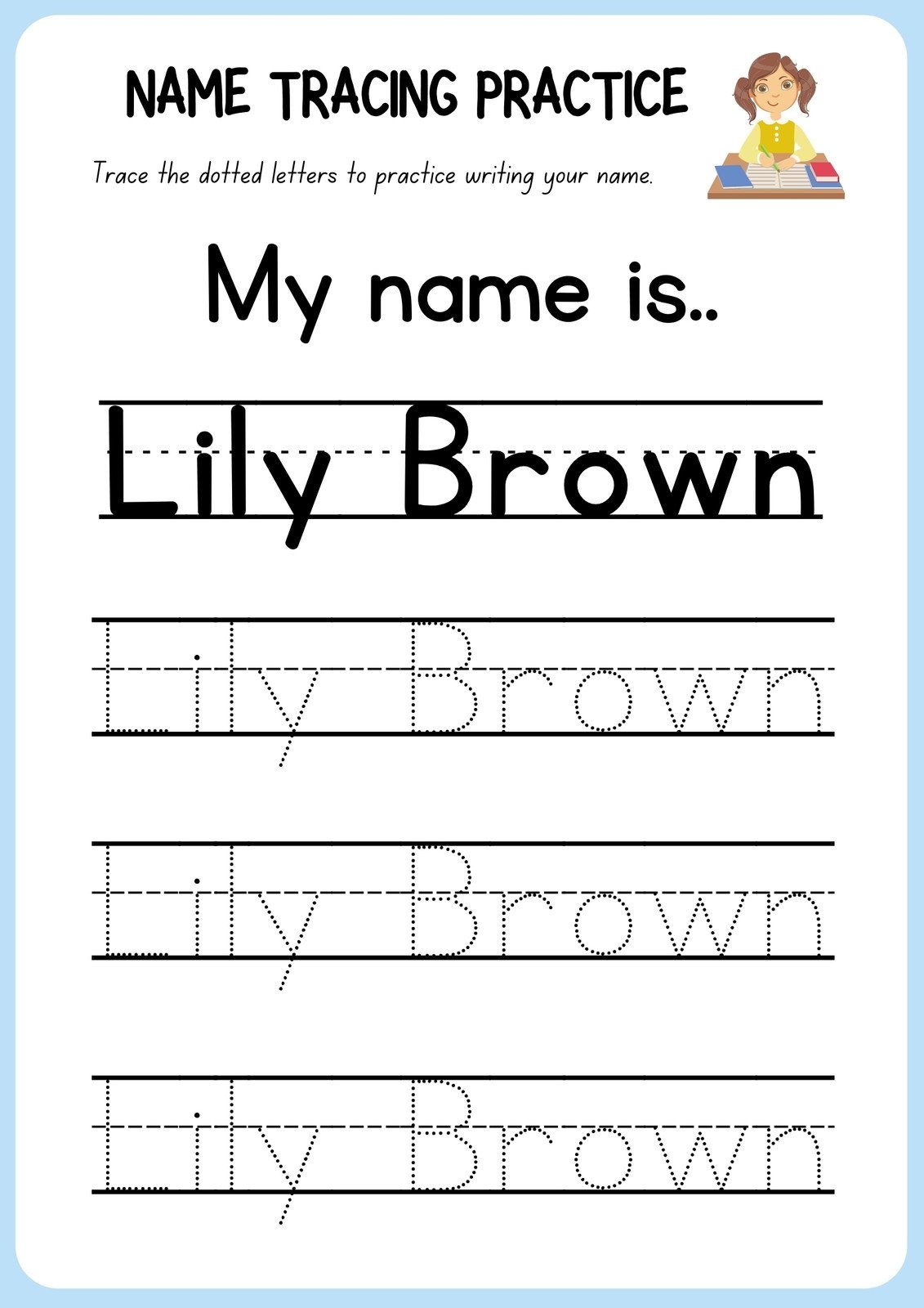 Free Custom Printable Handwriting Worksheet Templates Canva Worksheets Library