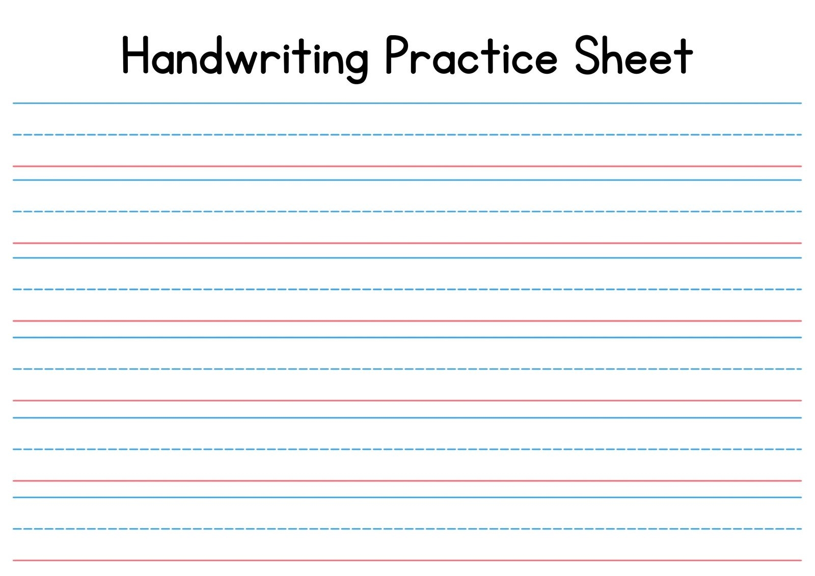 writing practice worksheet generator
