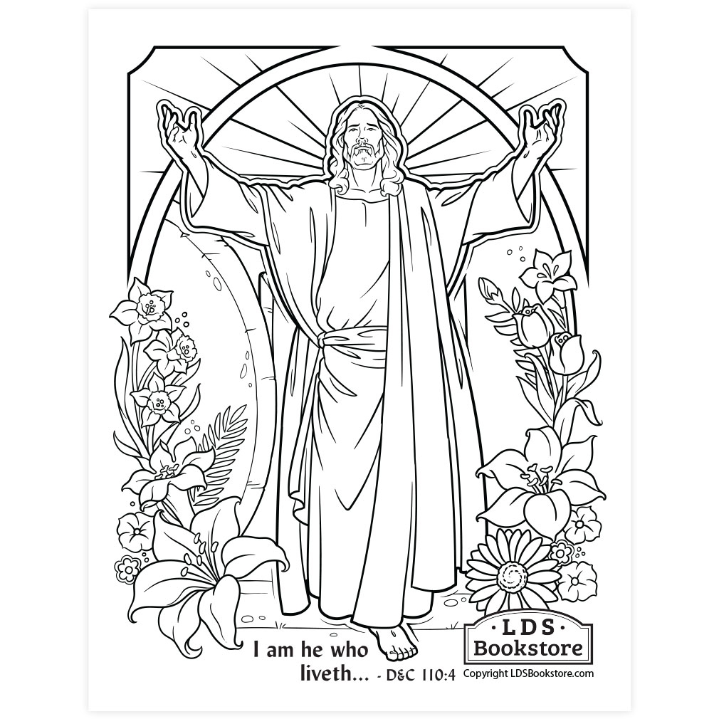 Easter Jesus Colouring Pages