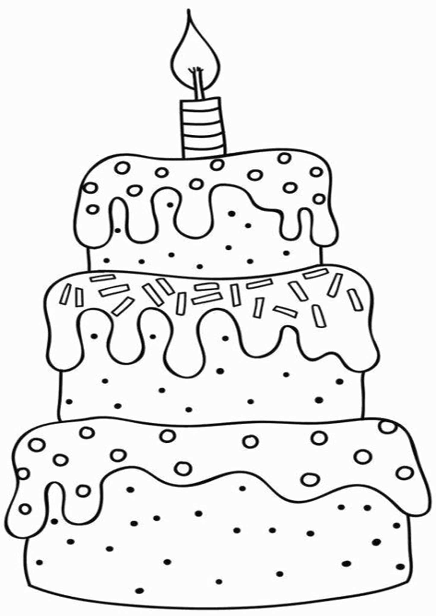 coloring pages of cakes