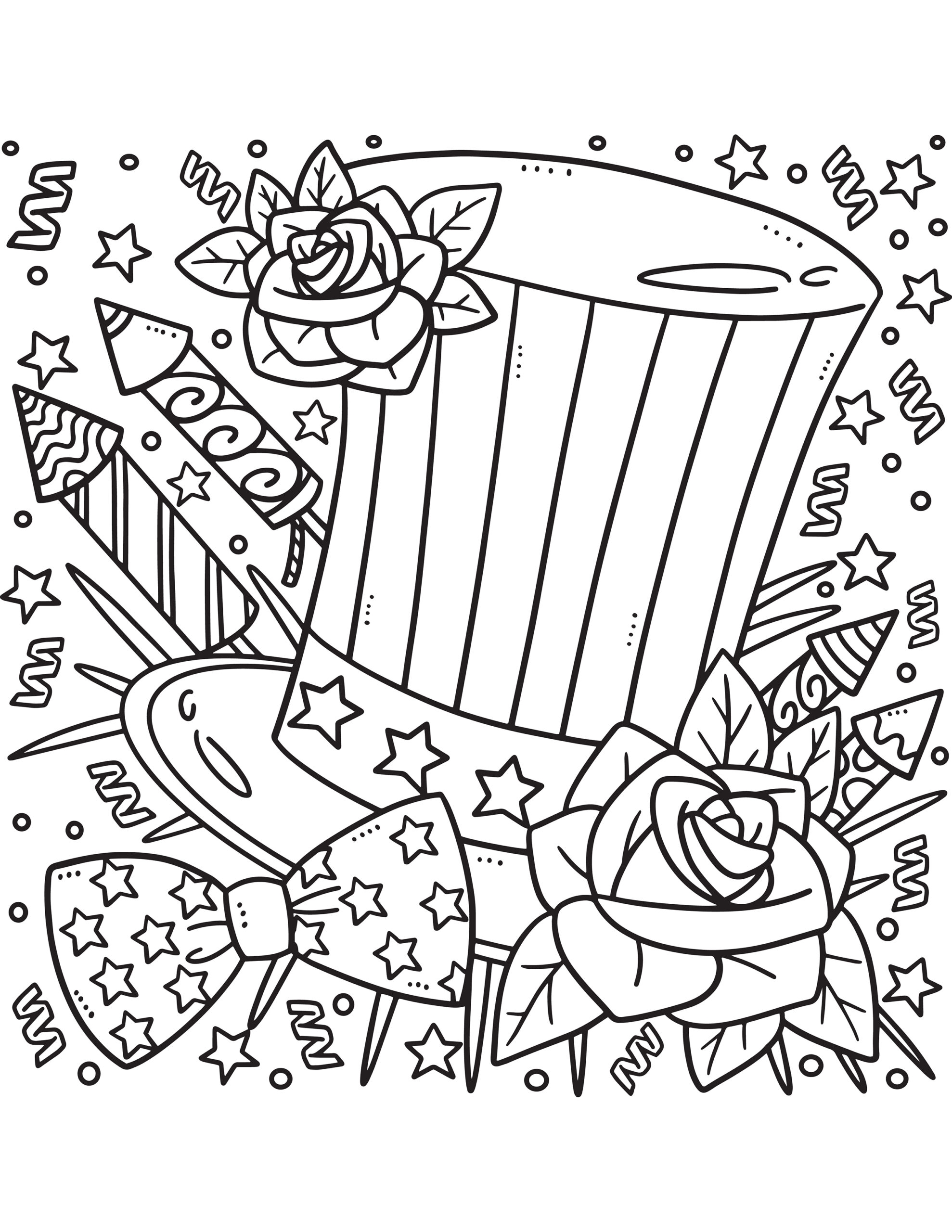 Free Fourth Of July Coloring Pages For Kids Happy Toddler Playtime