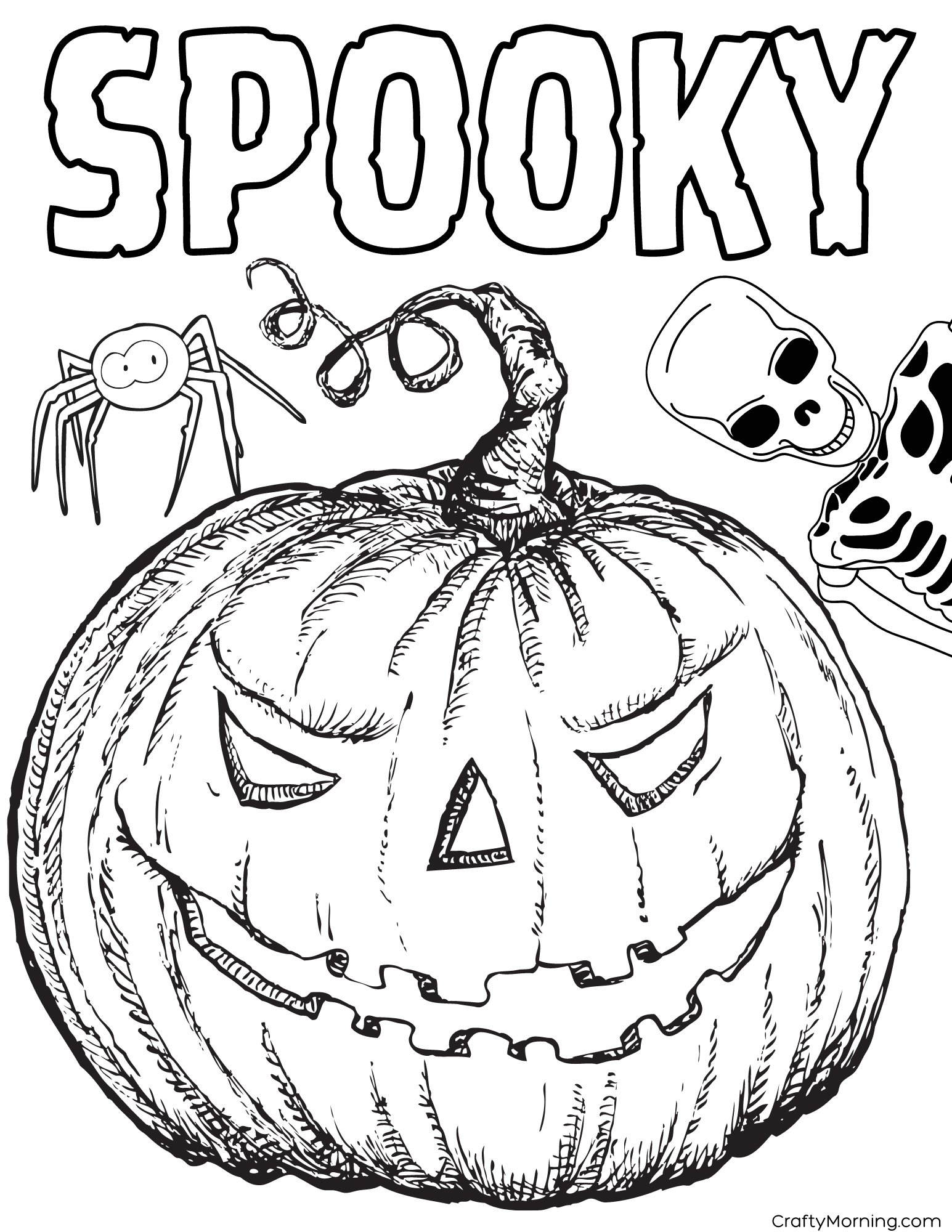 creepy halloween coloring pages