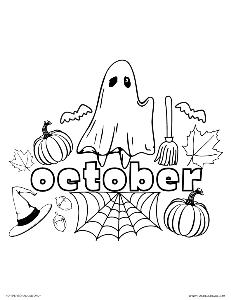 Free Halloween Colouring Pages For Toddlers 