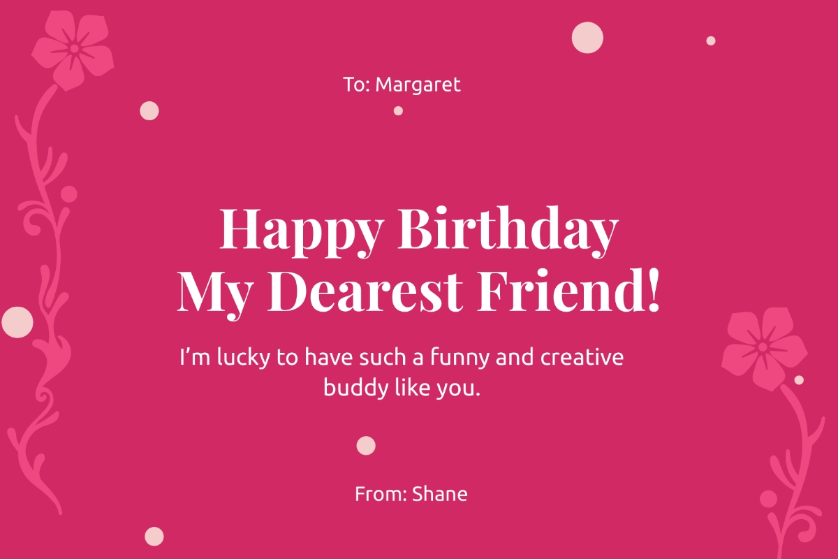 free birthday wishes for friend