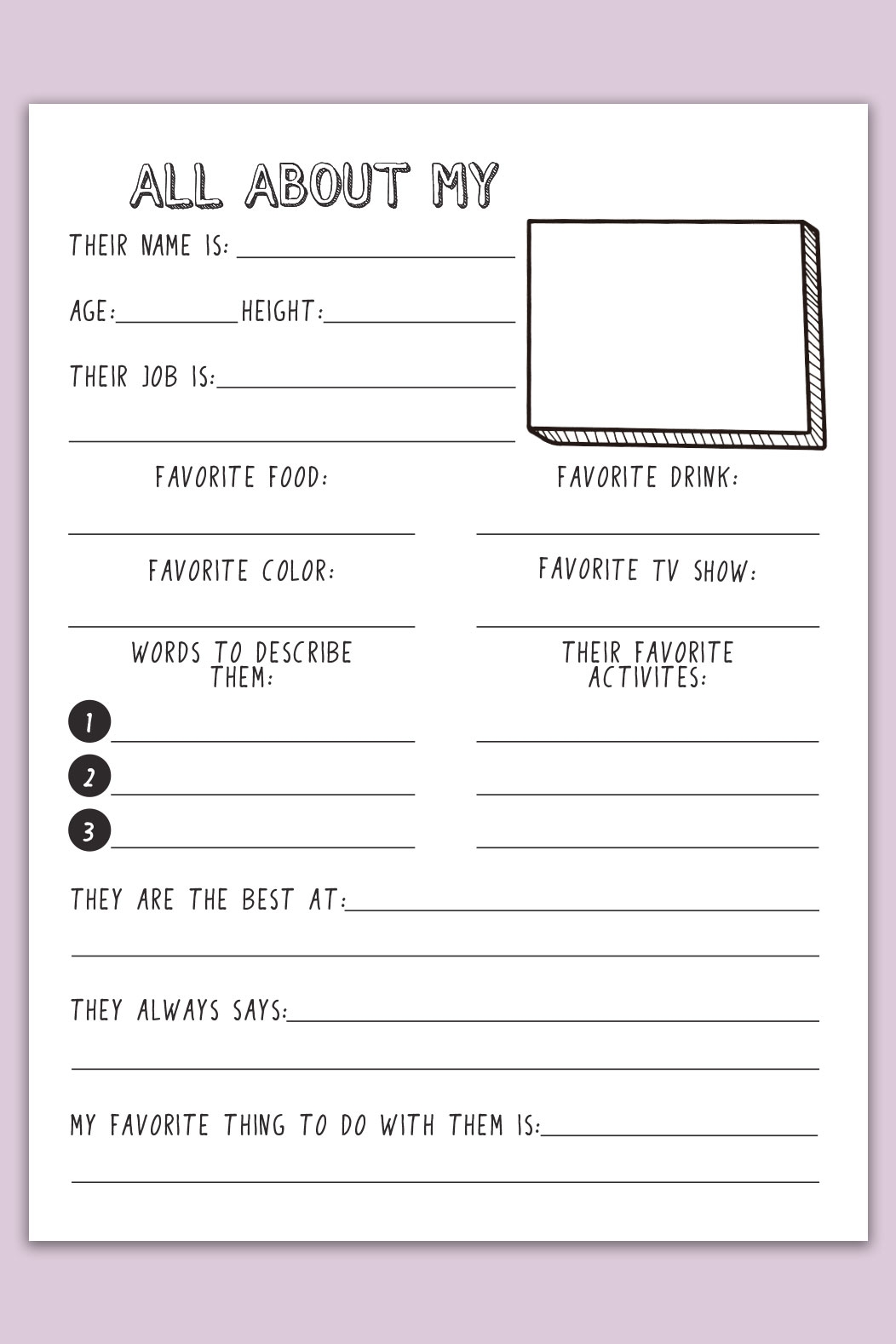 mother's day fill in the blank worksheet