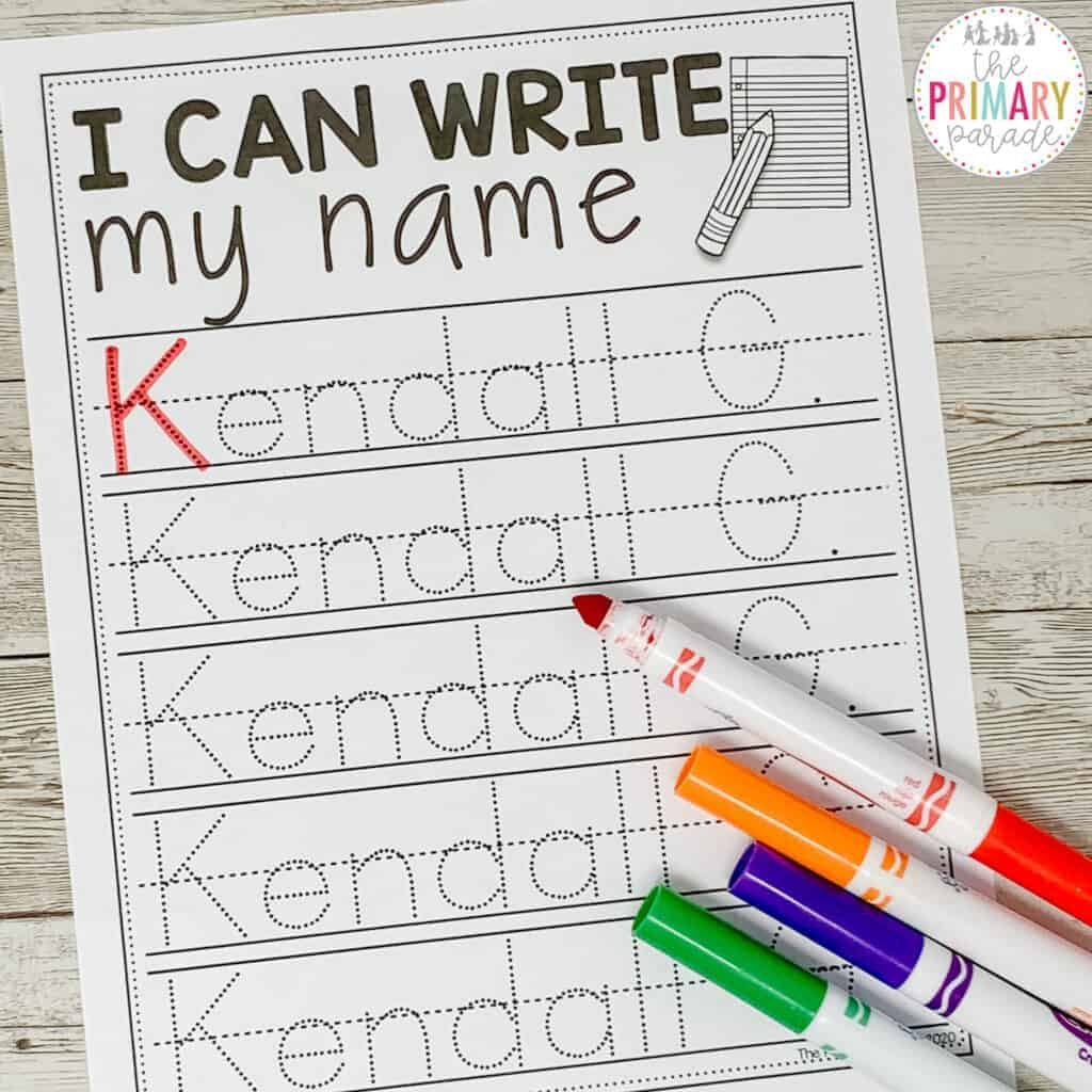 Free Name Printing Worksheets