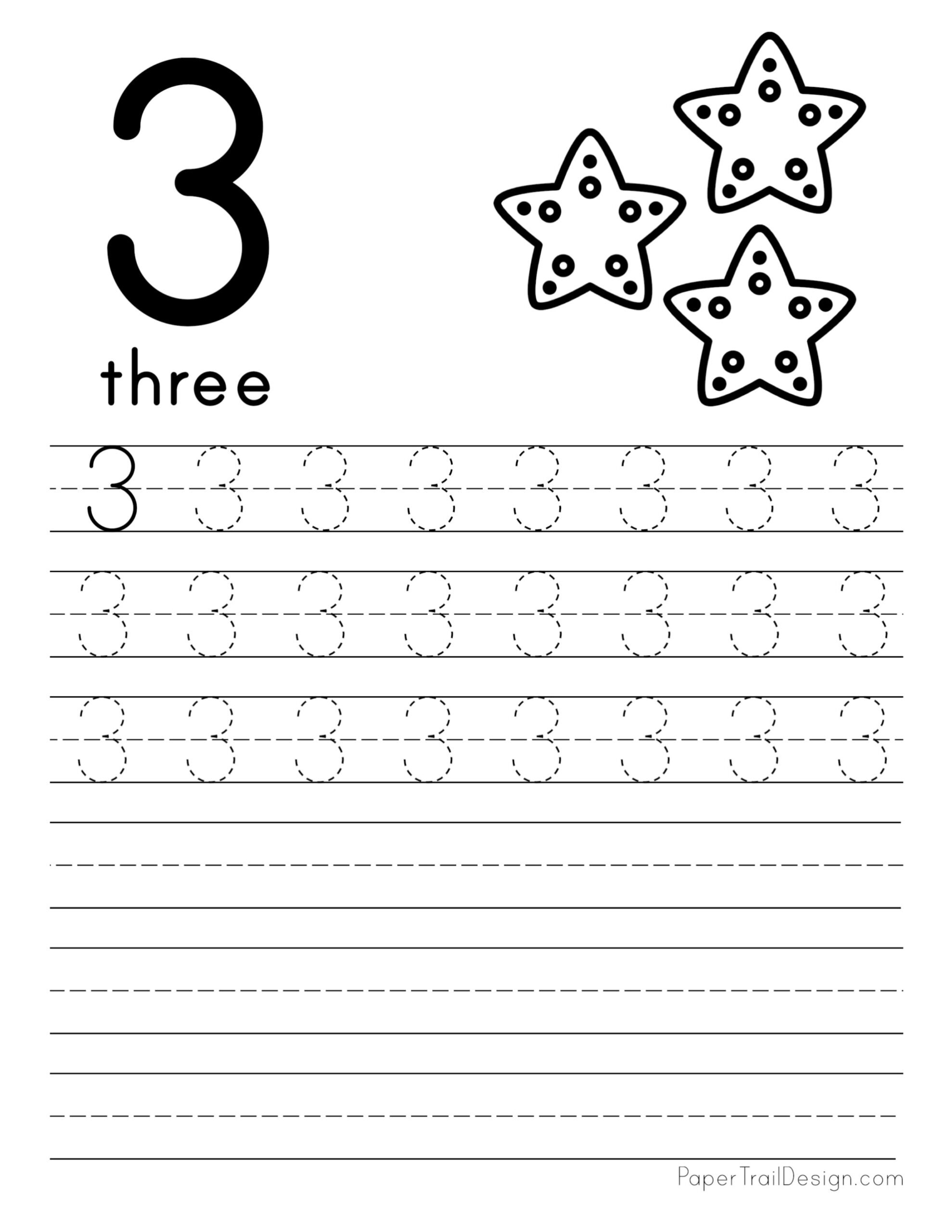 Free Number Tracing Worksheets Paper Trail Design Worksheets Library