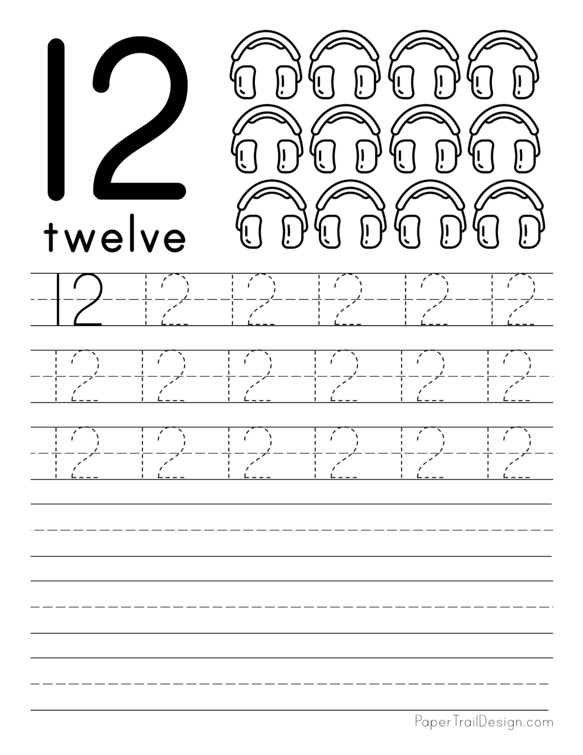 Free Number Tracing Worksheets Paper Trail Design Worksheets Library