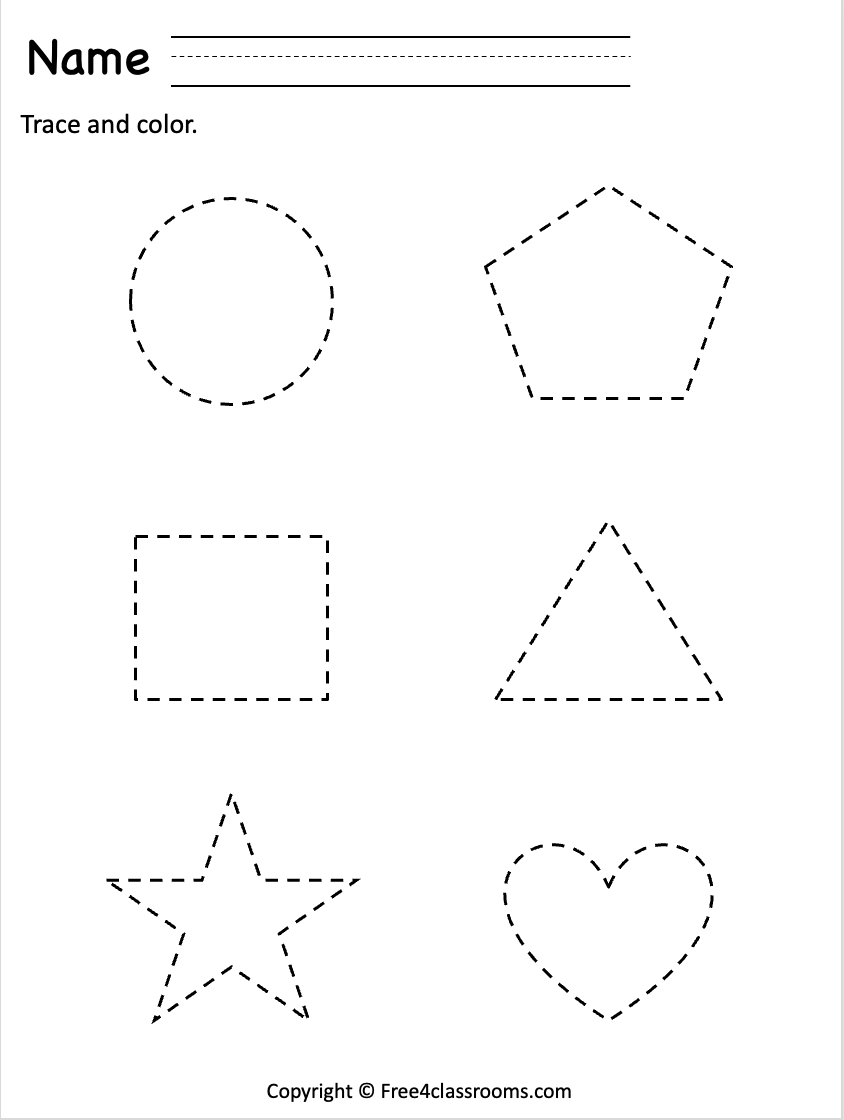 Preschool Tracing Worksheets Pdf