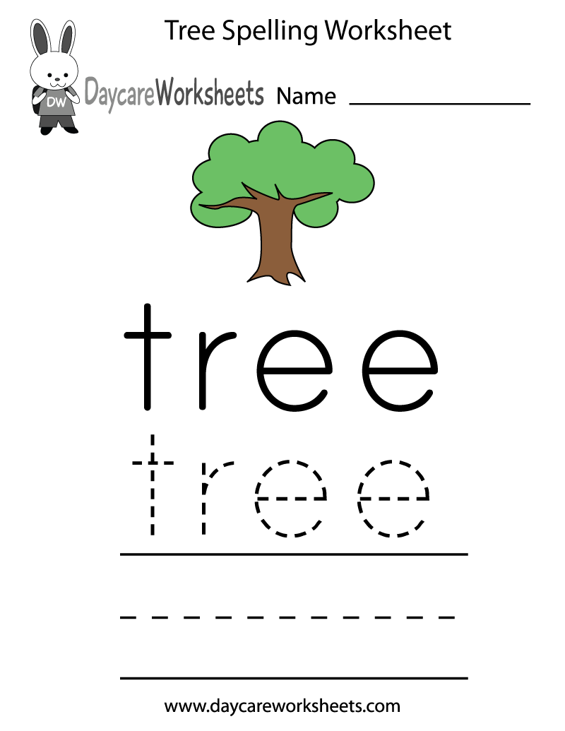 Tree Worksheets For Preschool