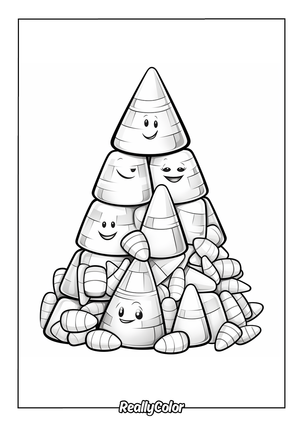 Free Printable Candy Corn Coloring Pages