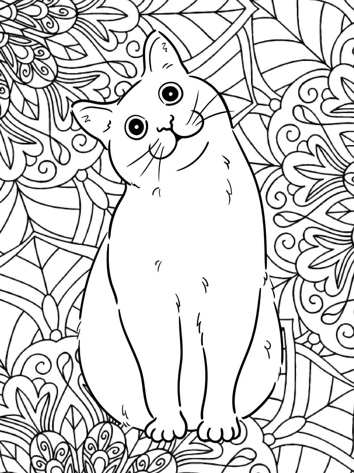 Free Printable Cat Coloring Book Kids Activities Blog