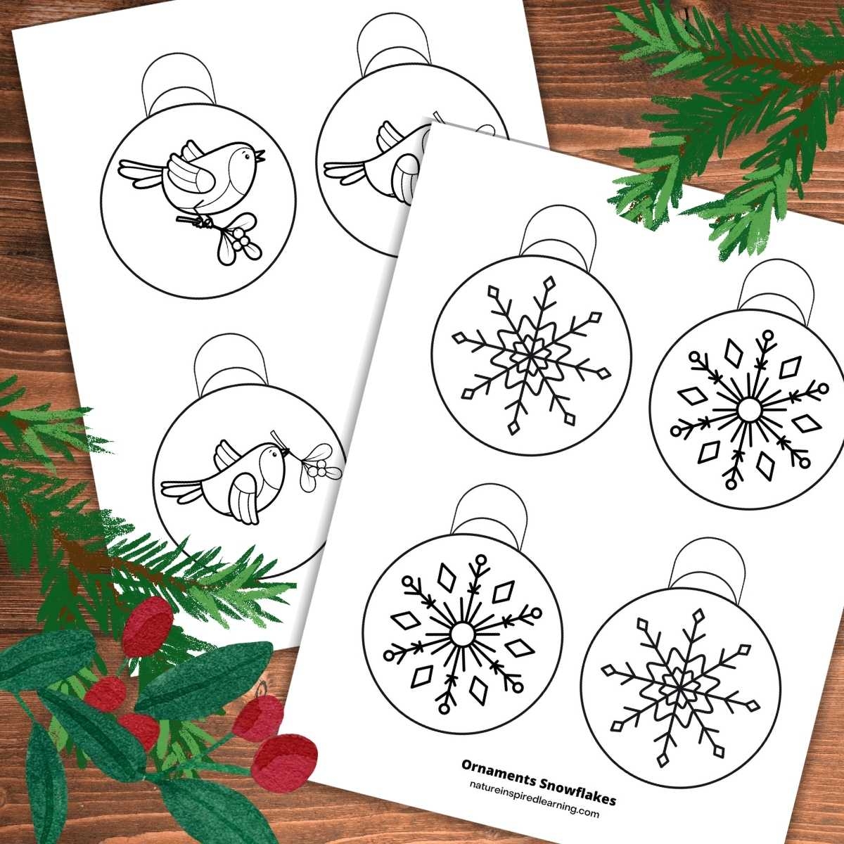 Free Printable Christmas Ornament Coloring Pages Free Printable Christmas Ornament Coloring Pages