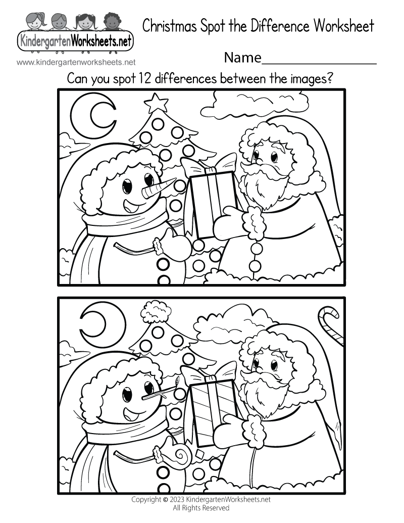 Christmas Worksheets Printable Free