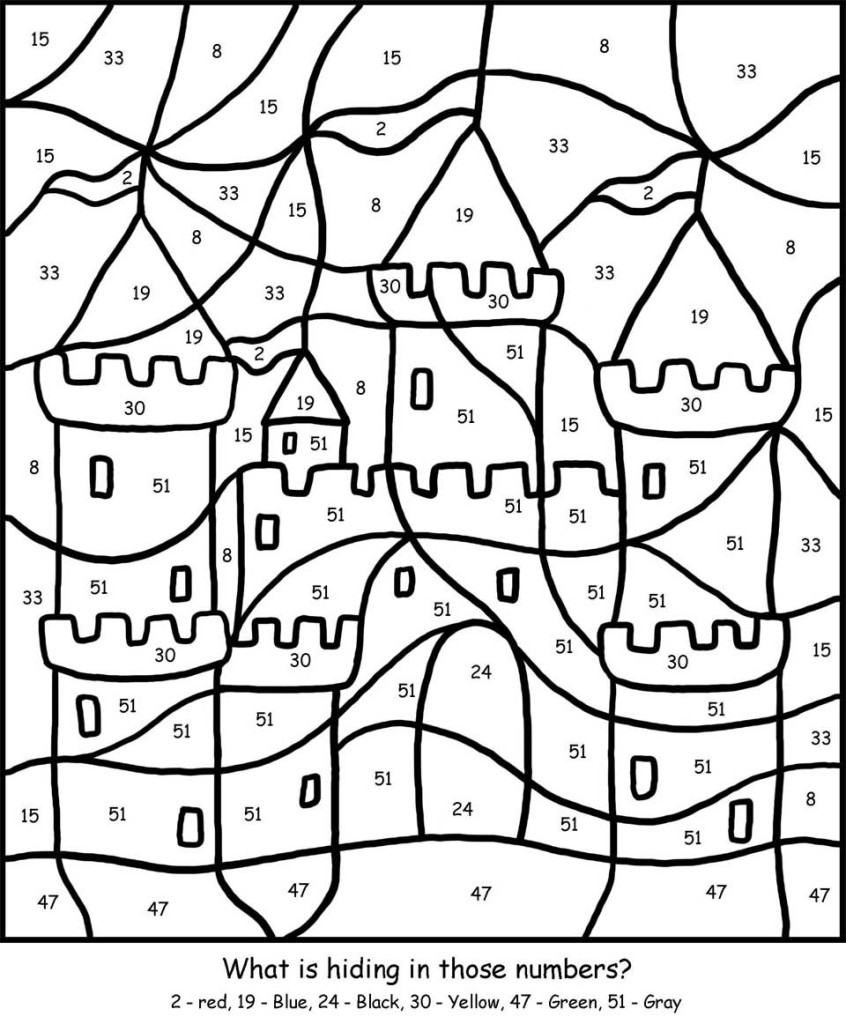 Free Color By Number Worksheets