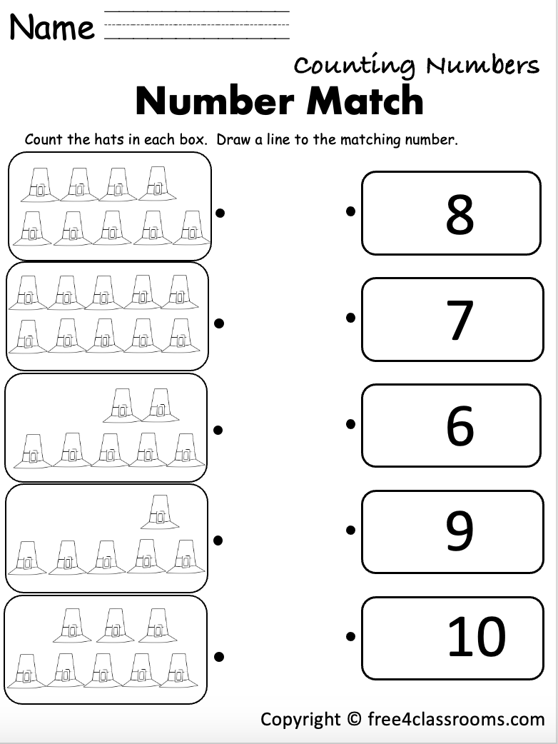 printable number worksheets for preschool