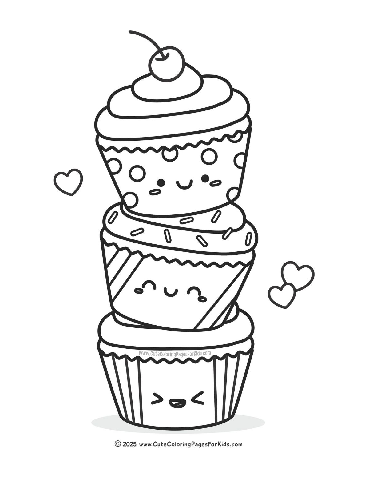 Coloring Pages Of Cupcakes