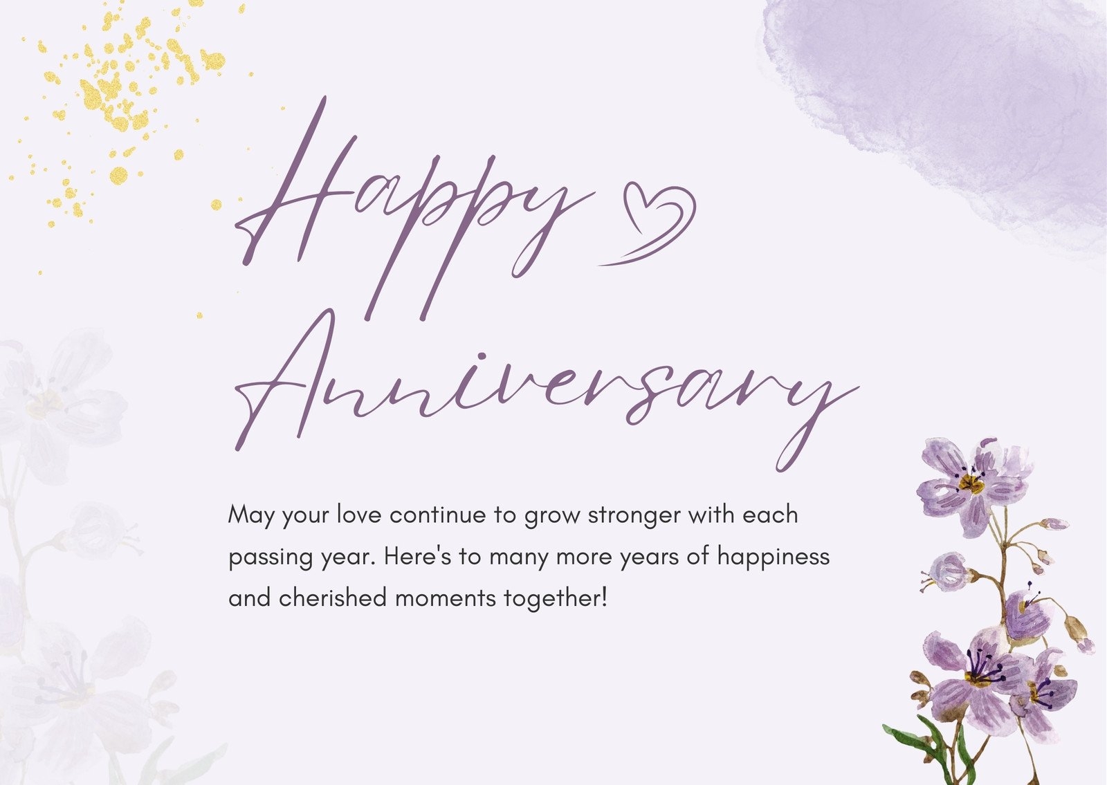Free Printable Customizable Anniversary Card Templates Canva