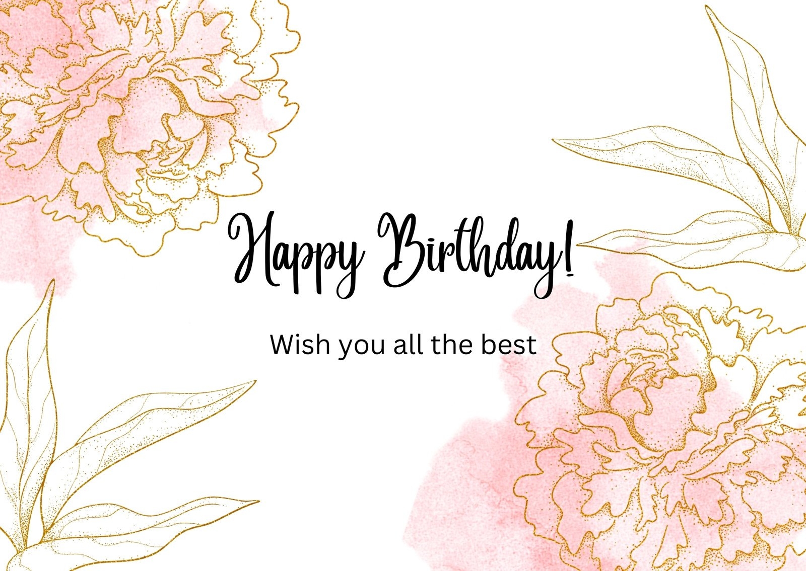Free Printable Customizable Birthday Postcard Templates Canva
