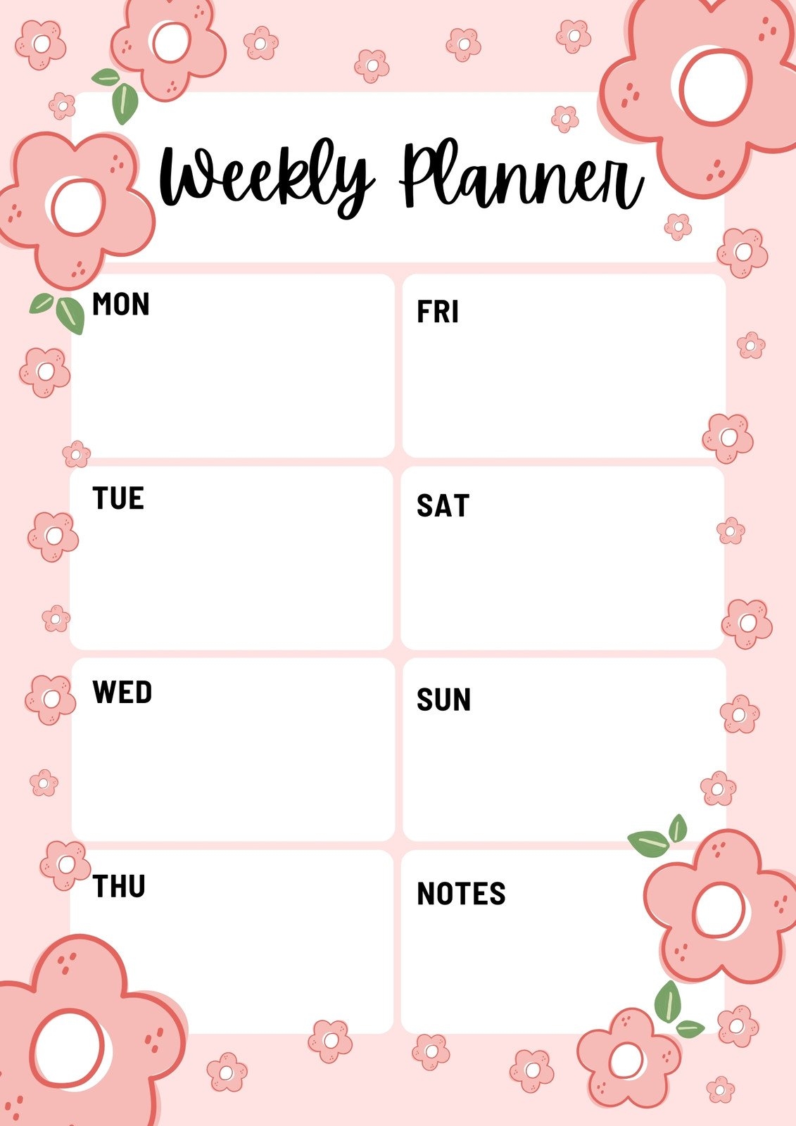Free Printable Cute Planner Templates To Edit Online Canva
