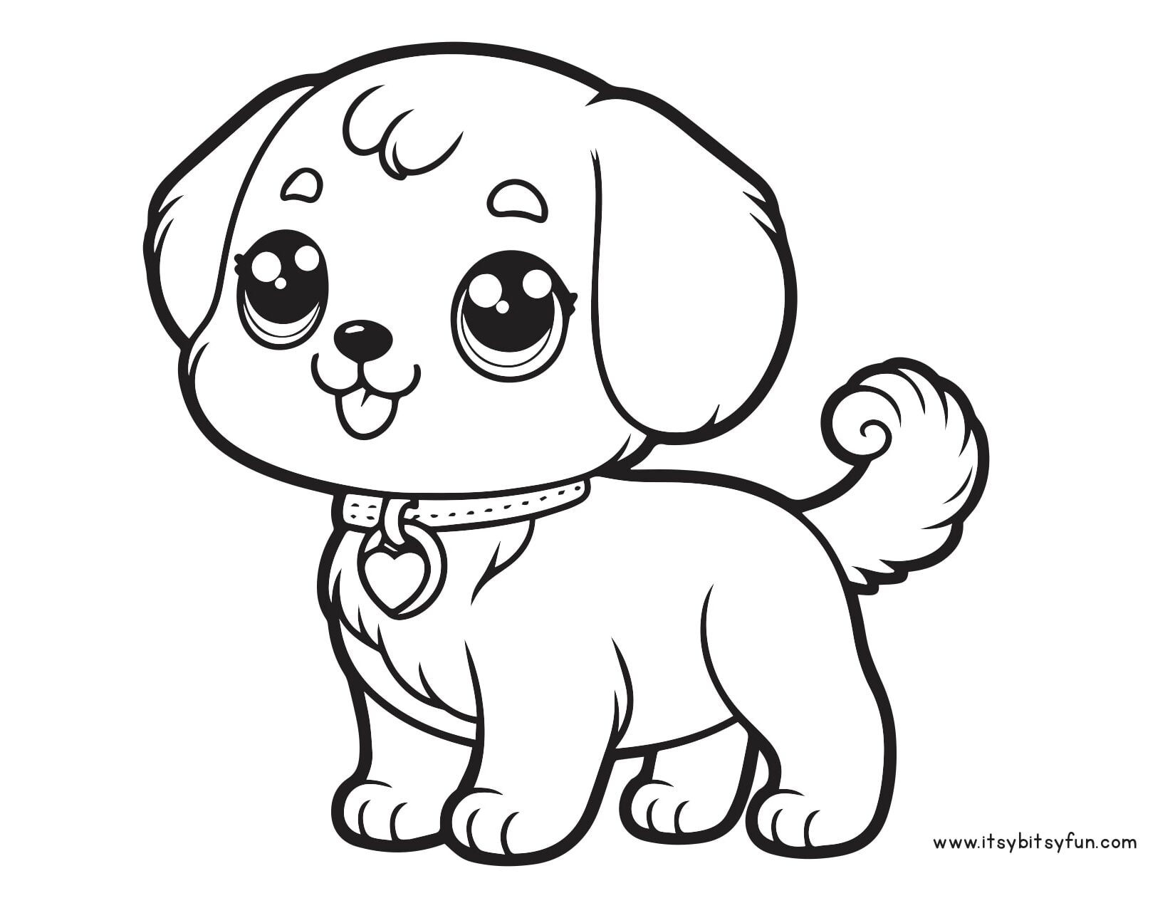 printable coloring pages puppy