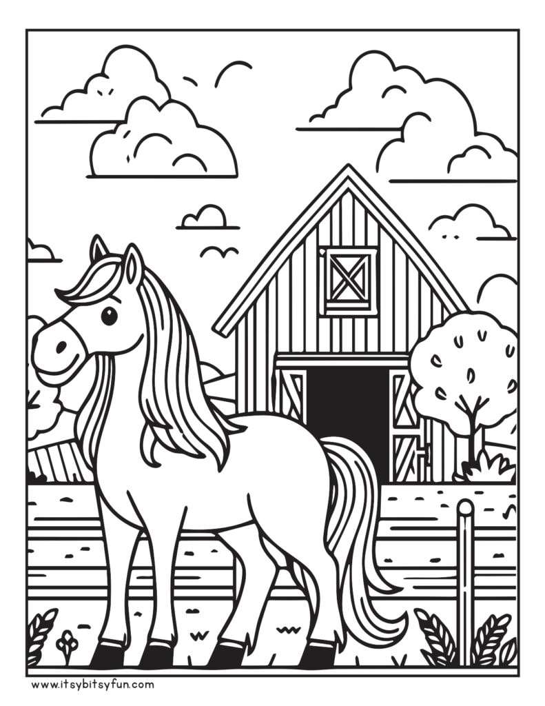 free horse coloring sheets