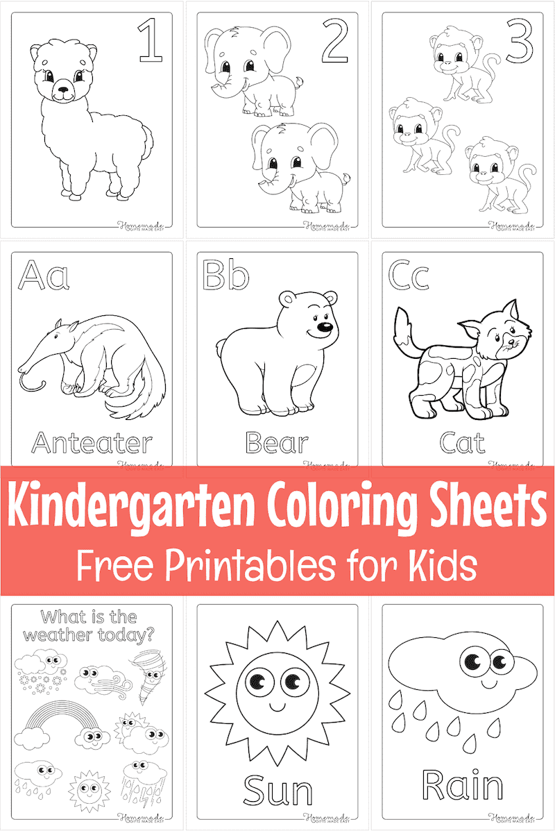 kindergarten worksheets for preschool coloring pages pdf