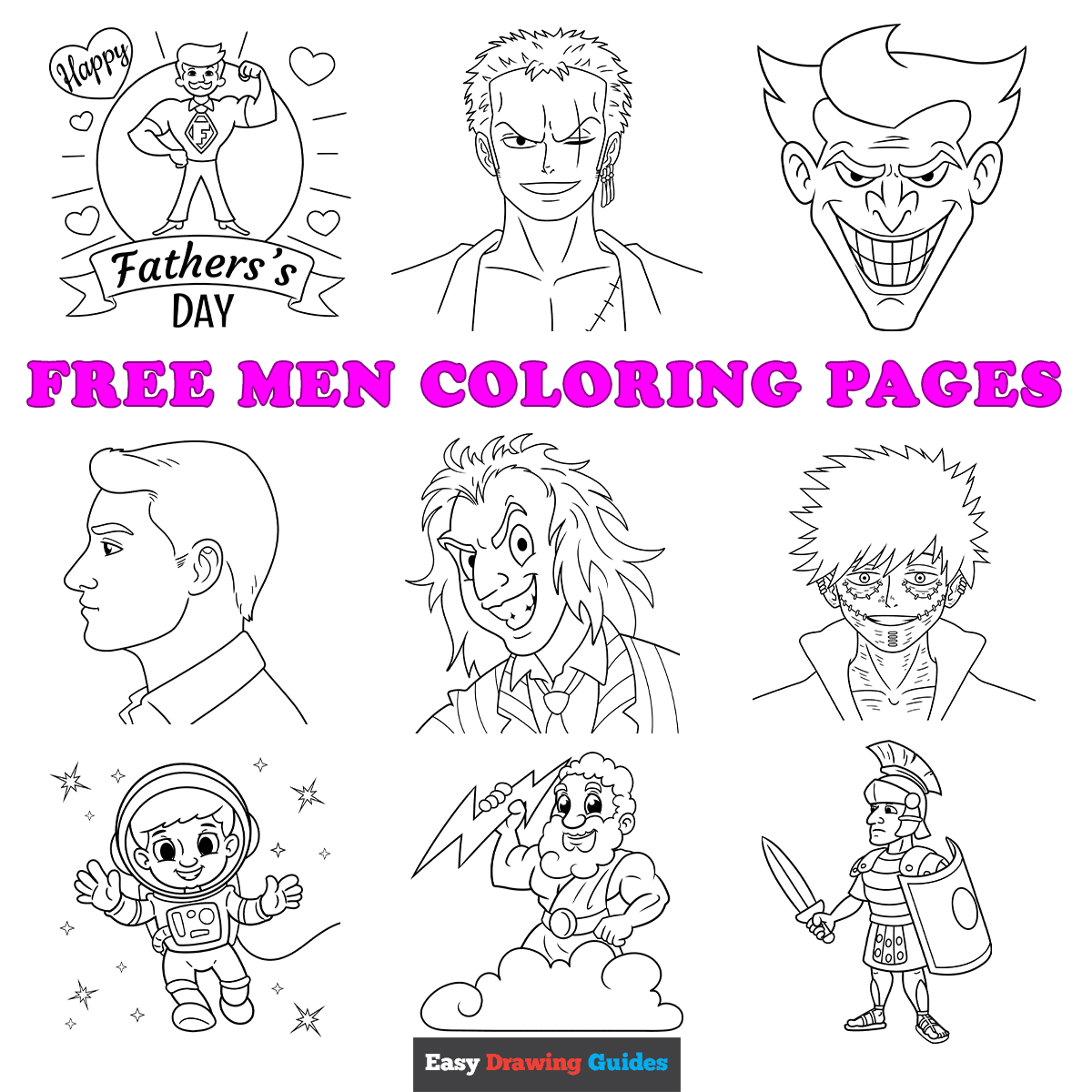 Free Printable Men Coloring Pages For Kids