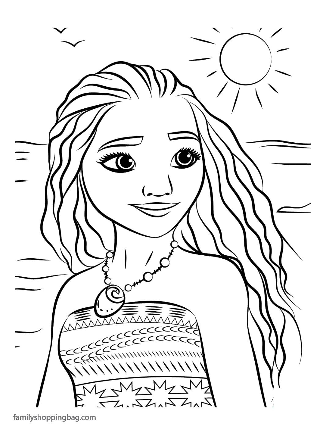 Free Printable Moana Coloring Pages And More Lil Shannie Worksheets Library