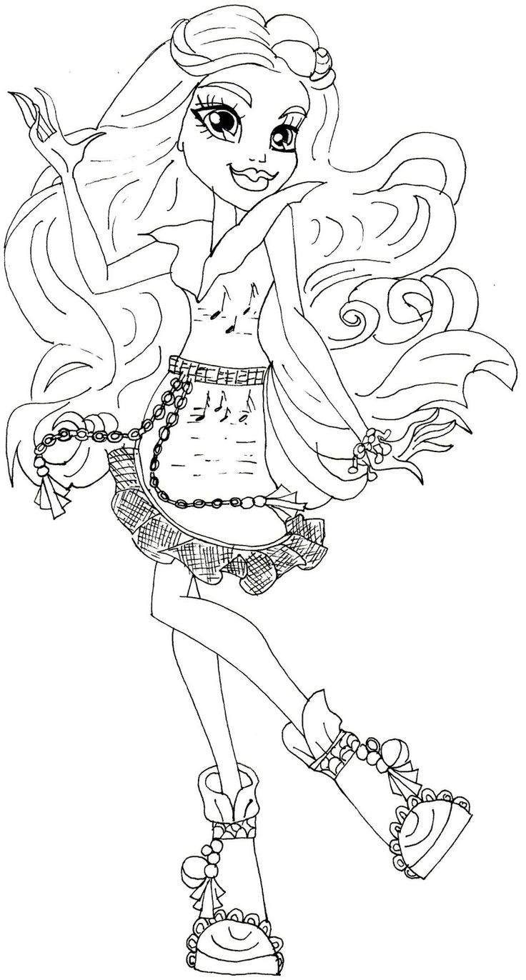 monster high coloring page