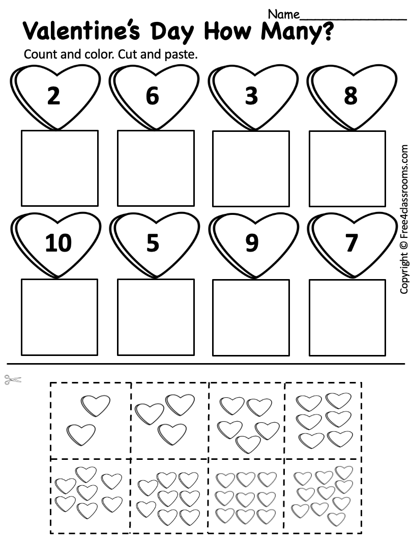 valentine s day worksheets