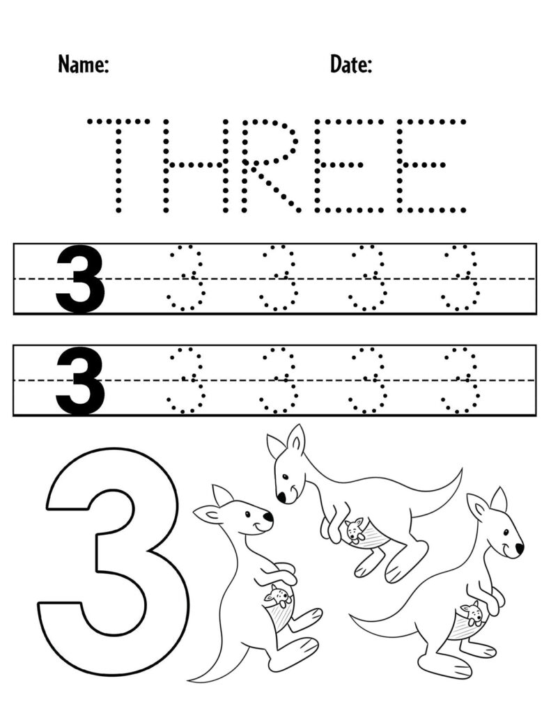 free printable preschool worksheets numbers