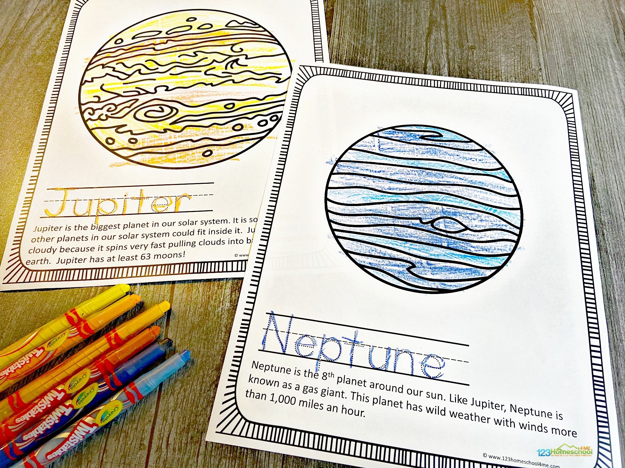 solar system coloring sheet