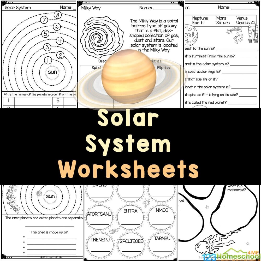solar system worksheets free