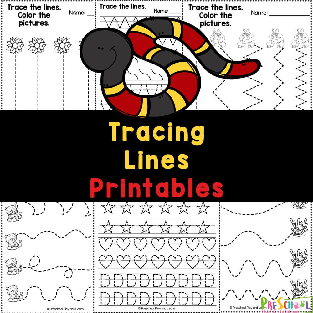 tracing worksheets for preschool pdf